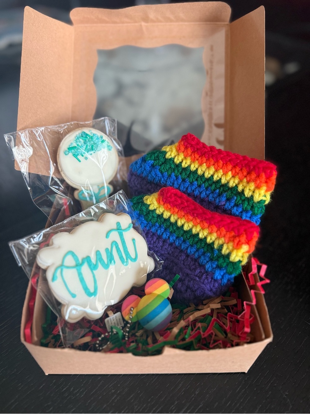 Rainbow Baby Announcement Gift Box Set – "Aunt" Reveal Gift